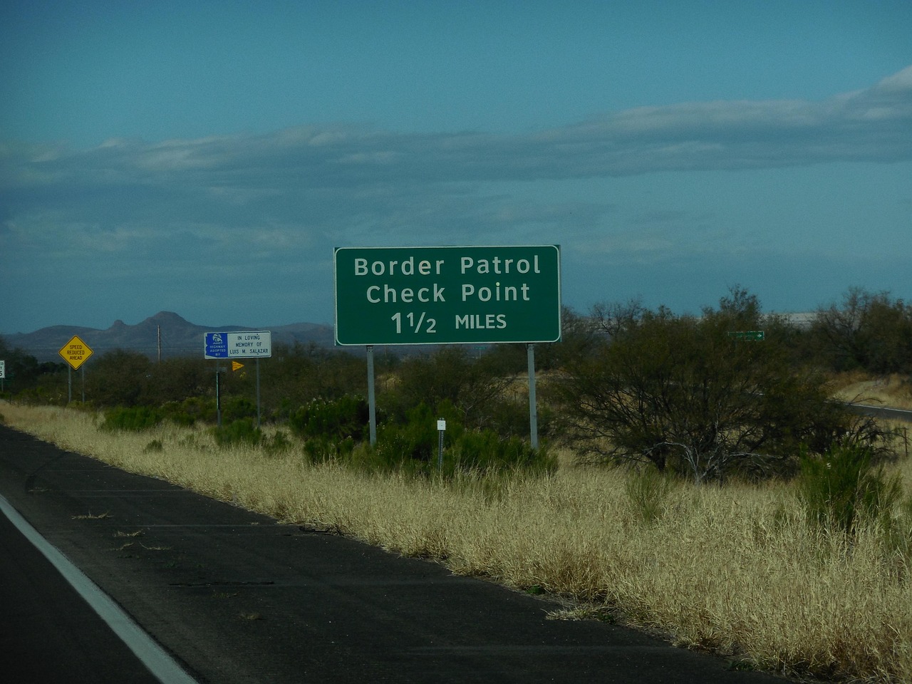 U.S. Border Patrol vehicle at the southern border